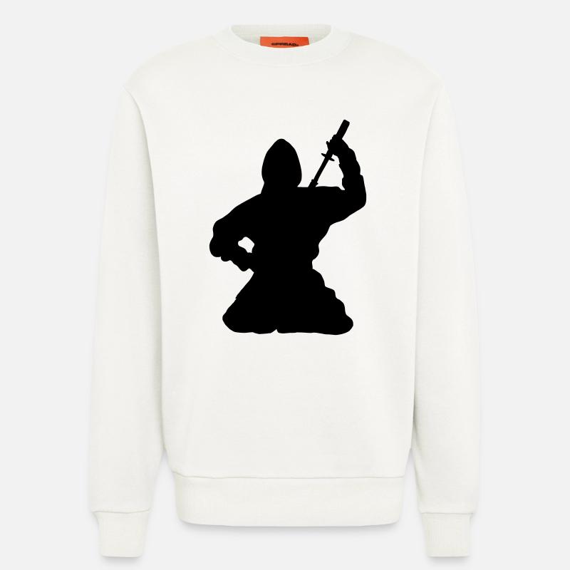 Ninja japanischer Spion oder Attentäter - Sweatshirt - made by SPREAD  - OFF WHITE