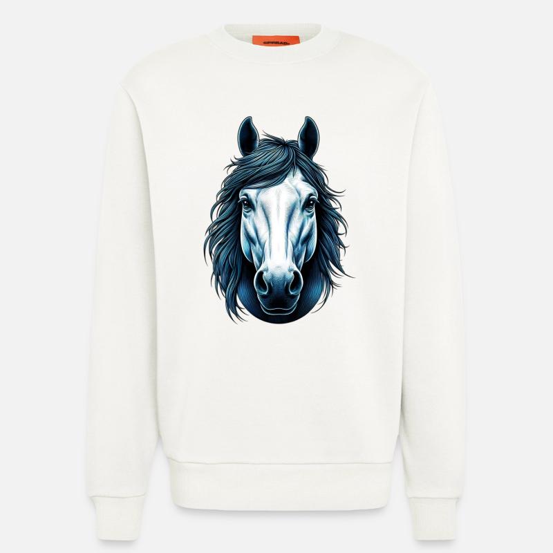 Pferd - Sweatshirt - made by SPREAD  - OFF WHITE