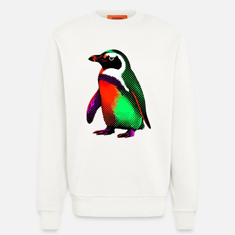 Pinguin - Sweatshirt - made by SPREAD  - OFF WHITE