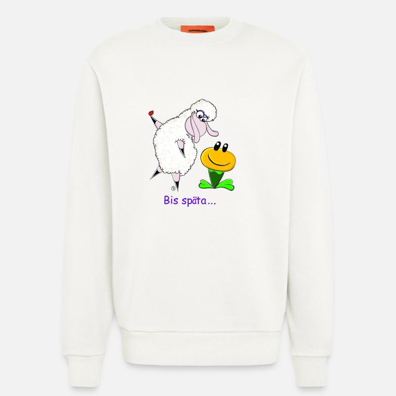 Bis Späta......Wolly Sheepling Gaming - Sweatshirt - made by SPREAD - OFF WHITE