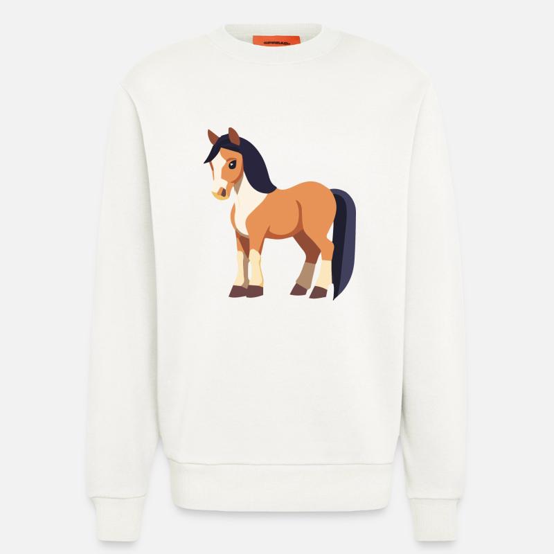 Süßes Pferd - Sweatshirt - made by SPREAD  - OFF WHITE
