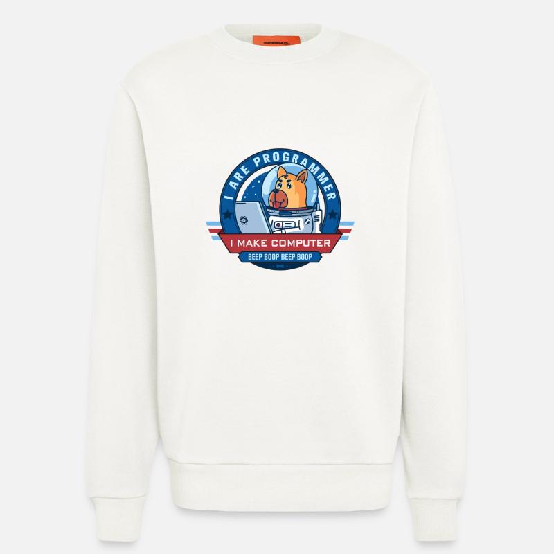 Ich bin Programmierer - Sweatshirt - made by SPREAD  - OFF WHITE