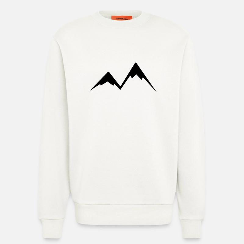 Einfache Berge - Sweatshirt - made by SPREAD  - OFF WHITE