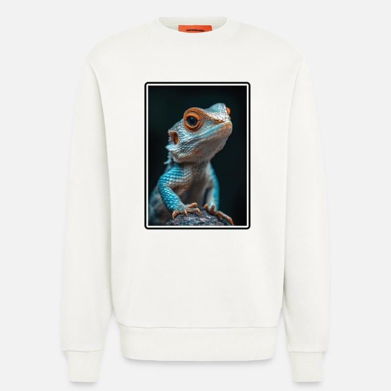 Eidechsen Eidechse - Sweatshirt - made by SPREAD  - OFF WHITE