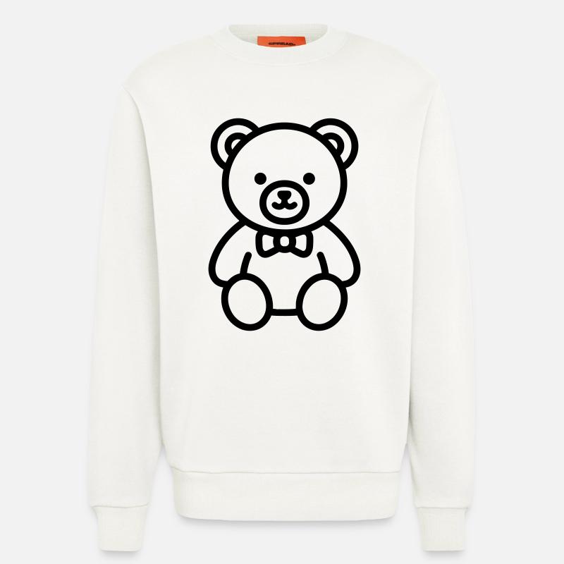 bear cub - Sweatshirt - made by SPREAD  - OFF WHITE