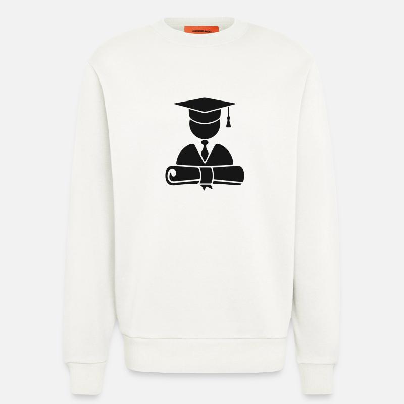 ICON Symbol Bachelor Master - Sweatshirt - made by SPREAD  - OFF WHITE
