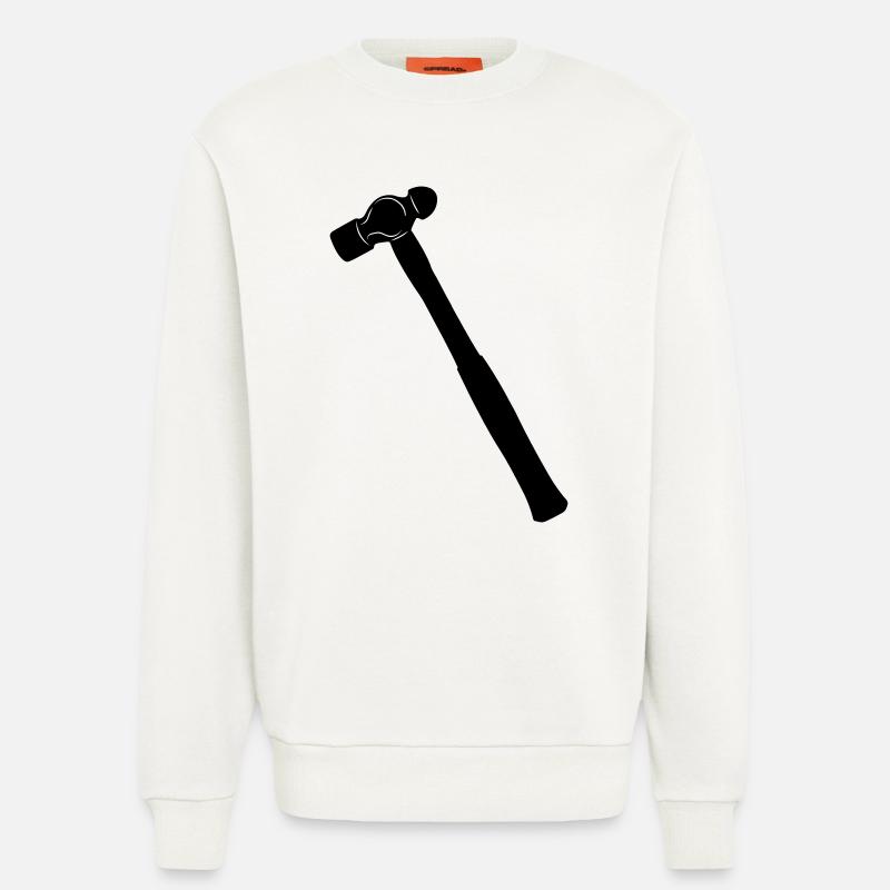 Kugelhammer oder Dellhammer Schattenbild - Sweatshirt - made by SPREAD  - OFF WHITE