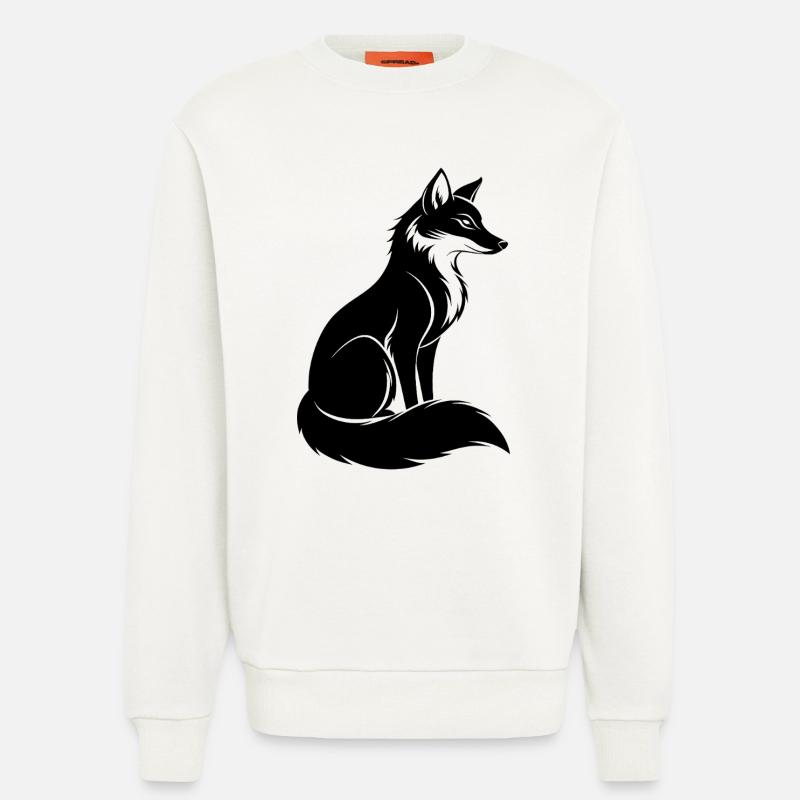 Fuchs - Sweatshirt - made by SPREAD - OFF WHITE