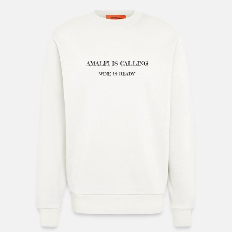 Abstrakte Farbexplosion auf Baumwolle - Sweatshirt - made by SPREAD  - OFF WHITE