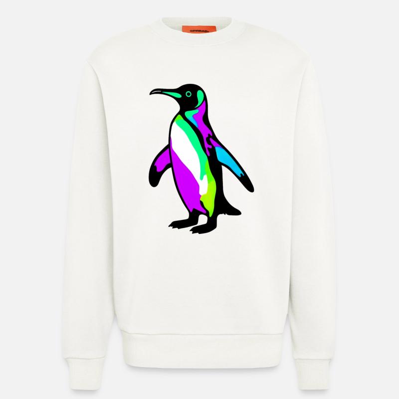 Pinguin - Sweatshirt - made by SPREAD - OFF WHITE