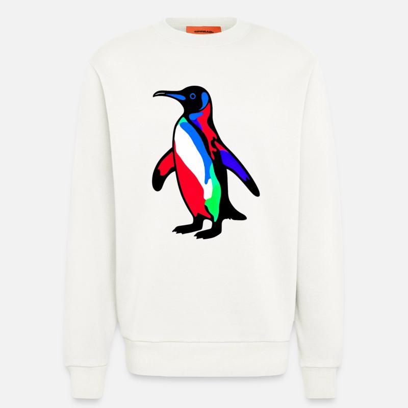 Pinguin - Sweatshirt - made by SPREAD - OFF WHITE
