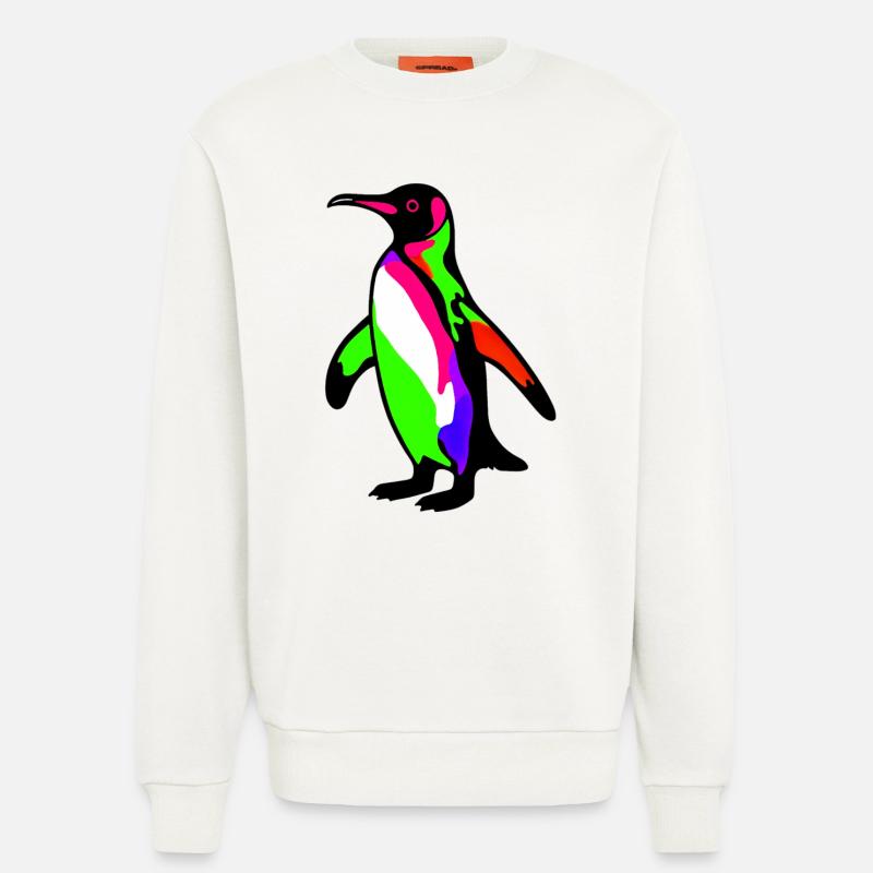 Pinguin - Sweatshirt - made by SPREAD  - OFF WHITE