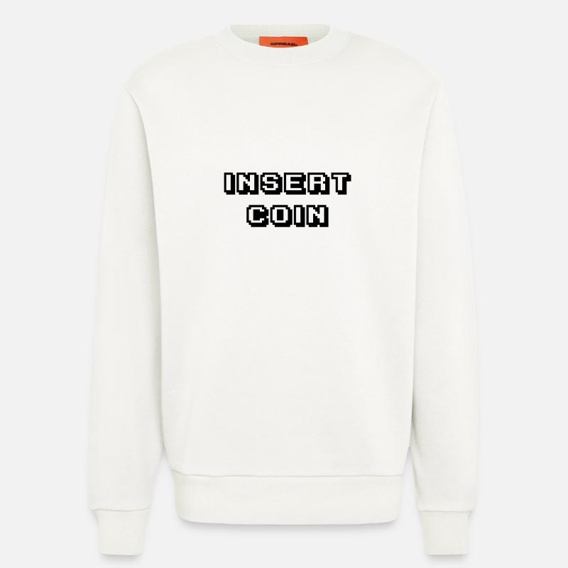 Arcade Insert Coin schwarz - Sweatshirt - made by SPREAD  - OFF WHITE