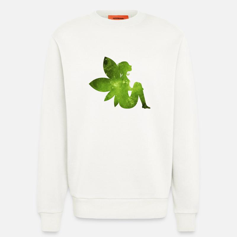 Grüne Fee Geschenk Idee Elfe - Sweatshirt - made by SPREAD - OFF WHITE