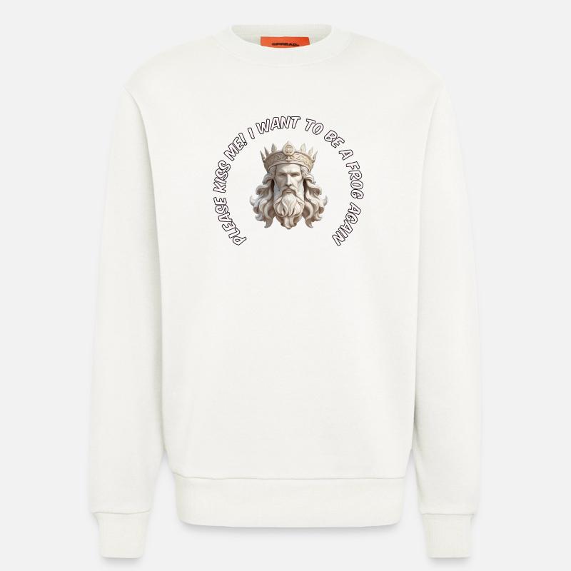 Prinz oder Frosch - Sweatshirt - made by SPREAD  - OFF WHITE