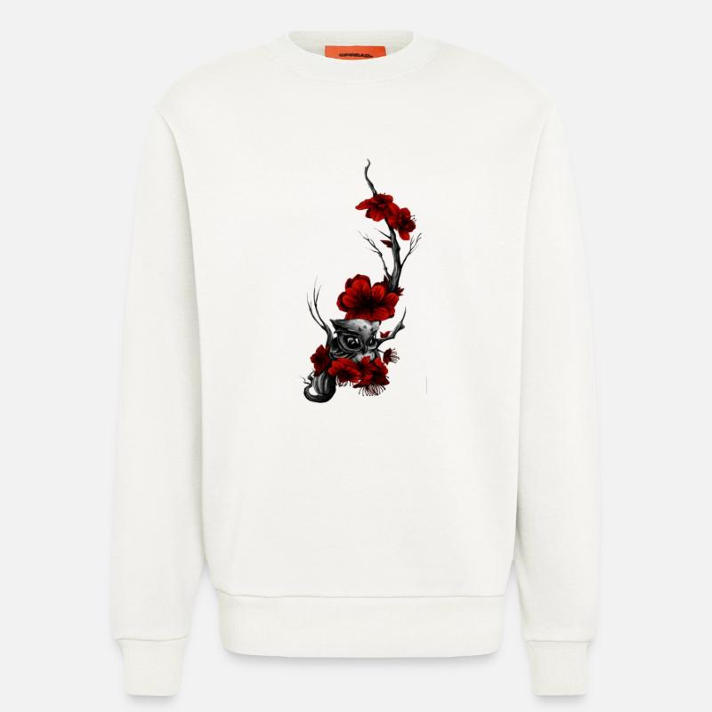 Eule - Sweatshirt - made by SPREAD  - OFF WHITE