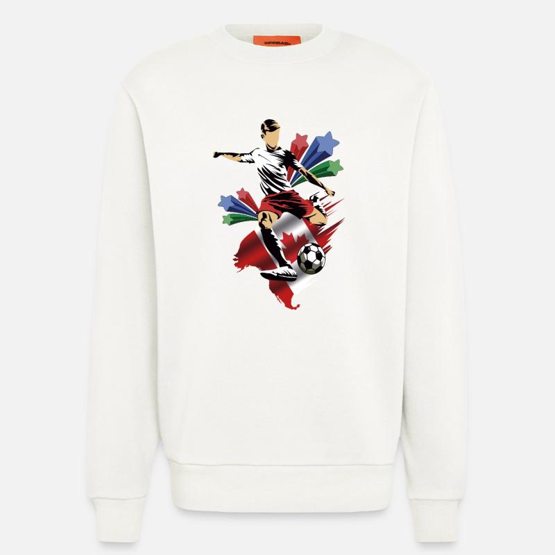 Canada - Canada - Flags - Sweatshirt - made by SPREAD - OFF WHITE