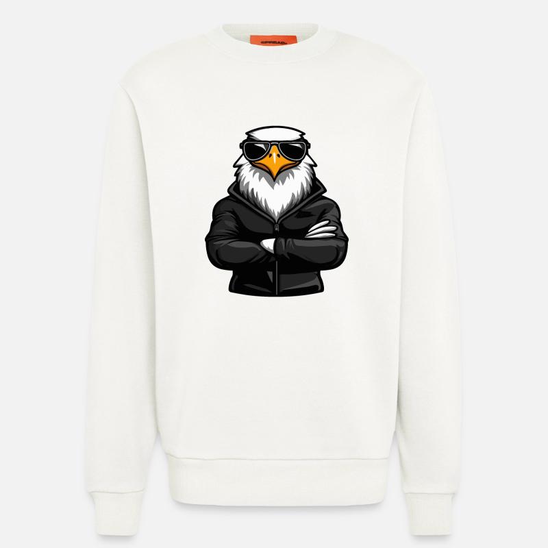 Adler Eagle Comic - Sweatshirt - made by SPREAD - OFF WHITE