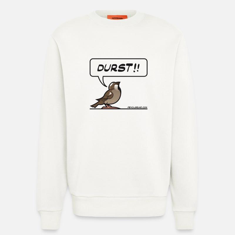 Durstiger Spatz - Sweatshirt - made by SPREAD  - OFF WHITE