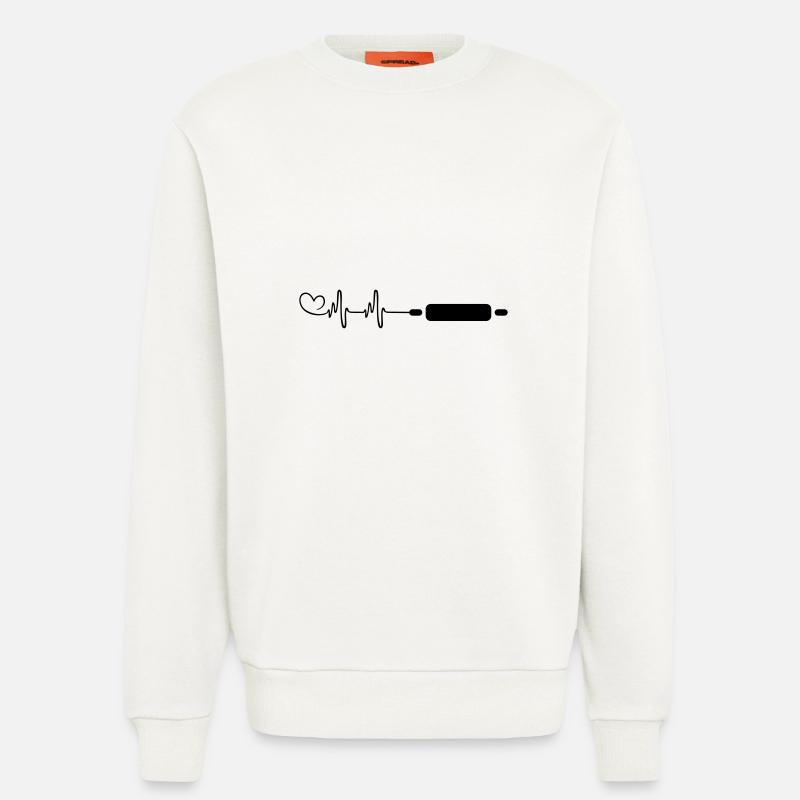 Kitchen roll rolling pin - Sweatshirt - made by SPREAD  - OFF WHITE