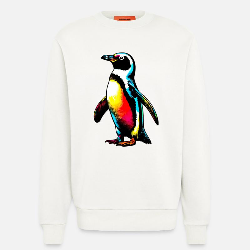 Pinguin - Sweatshirt - made by SPREAD - OFF WHITE