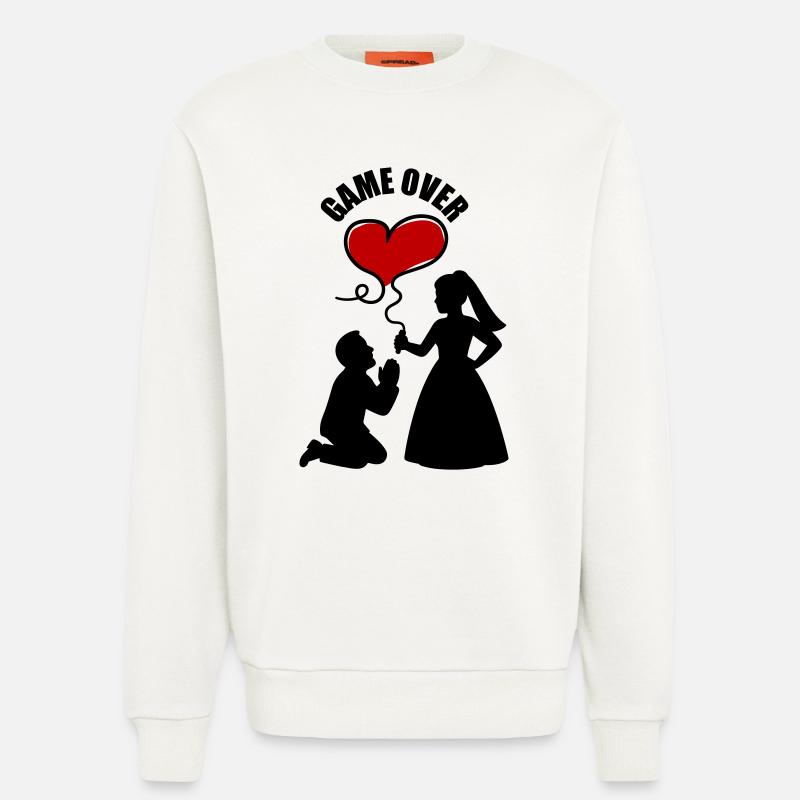 Brautpaar Ehepaar Hochzeit - Sweatshirt - made by SPREAD  - OFF WHITE