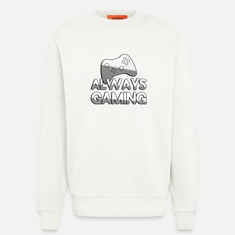 ALWAYS GAMING + Controller - Gaming - Sweatshirt - made by SPREAD - OFF WHITE