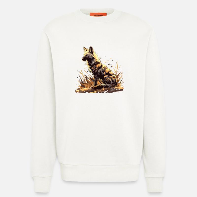 Aardwolves Aardwolf - Sweatshirt - made by SPREAD - OFF WHITE