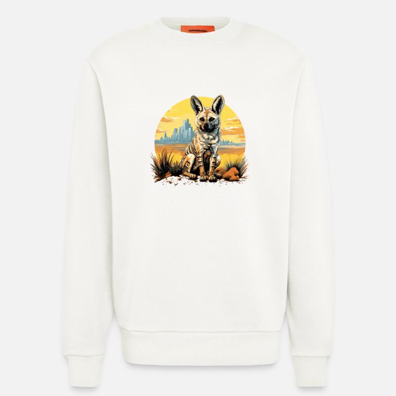 Aardwolves Aardwolf - Sweatshirt - made by SPREAD - OFF WHITE