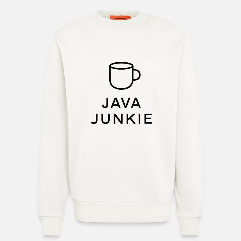 JAVA-JUNKIE - Sweatshirt - made by SPREAD  - OFF WHITE