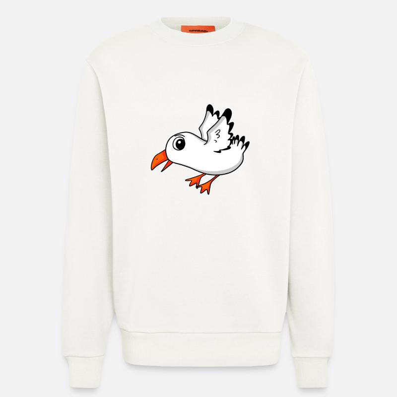 Möwe Vogel - Sweatshirt - made by SPREAD  - OFF WHITE