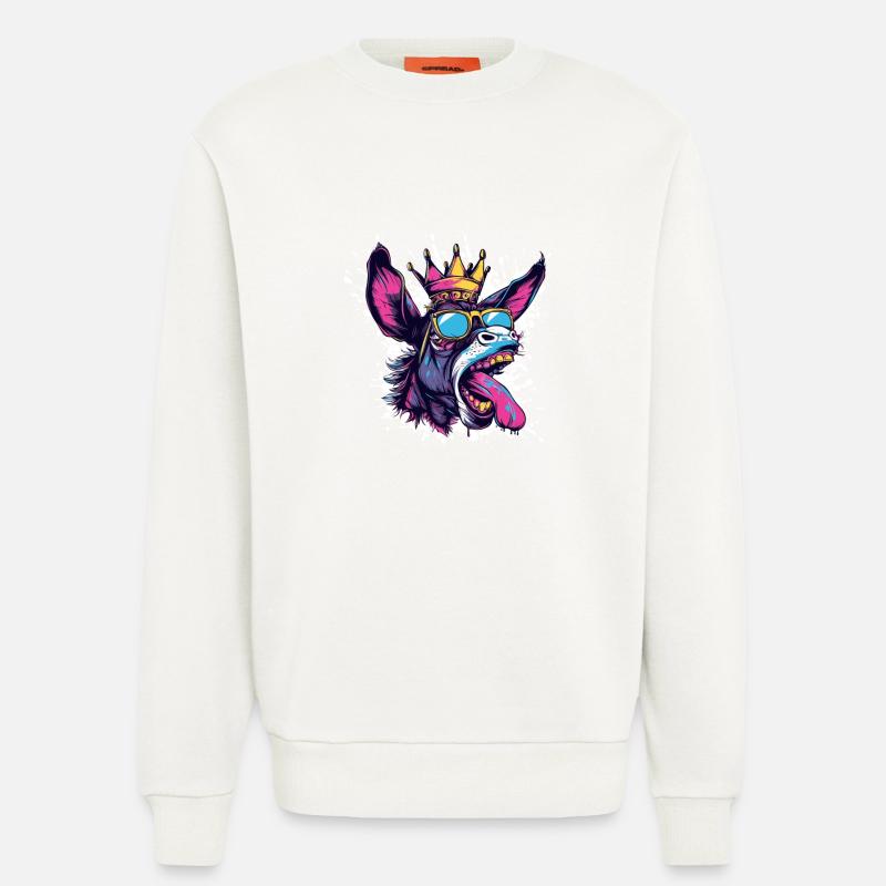 Esel Comic - Sweatshirt - made by SPREAD  - OFF WHITE