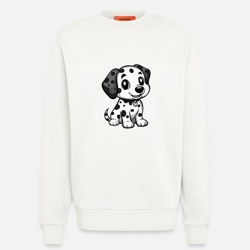 Dalmatiner Hund Comic Niedlich - Sweatshirt - made by SPREAD  - OFF WHITE