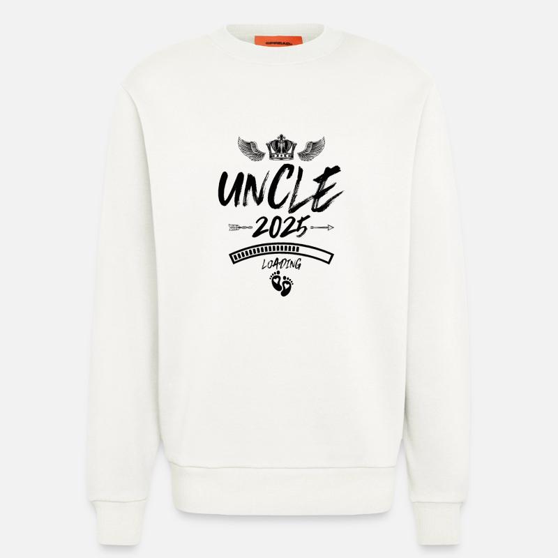 Uncle 2025 Loading Saying - Sweatshirt - made by SPREAD  - OFF WHITE