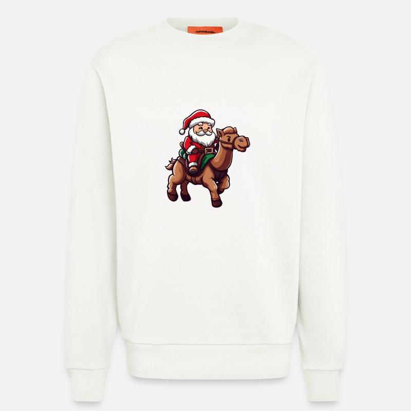 Kamel Weihnachtsmann - Sweatshirt - made by SPREAD  - OFF WHITE