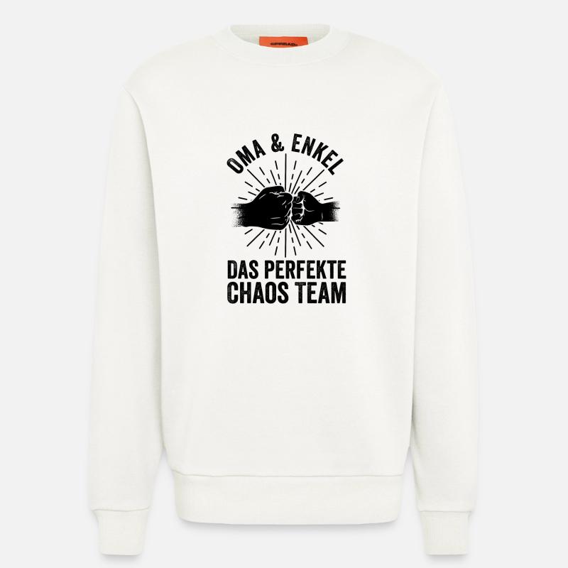 Großmutter Enkel Oma - Sweatshirt - made by SPREAD  - OFF WHITE