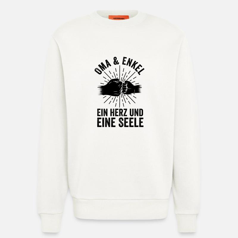 Großmutter Enkel Oma - Sweatshirt - made by SPREAD  - OFF WHITE