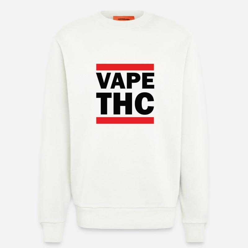 Vape THC - Sweat bio décontracté fabriqué en UE - OFF WHITE