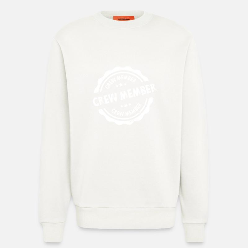 Crew Stempel - Sweatshirt - made by SPREAD  - OFF WHITE