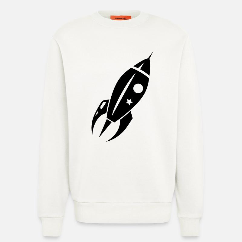 Eine Rakete beim Abflug - Sweatshirt - made by SPREAD  - OFF WHITE