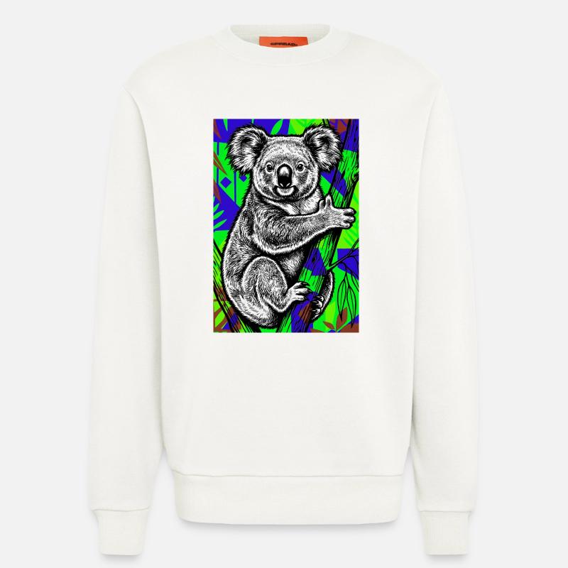 Koala - Sweatshirt - made by SPREAD  - OFF WHITE