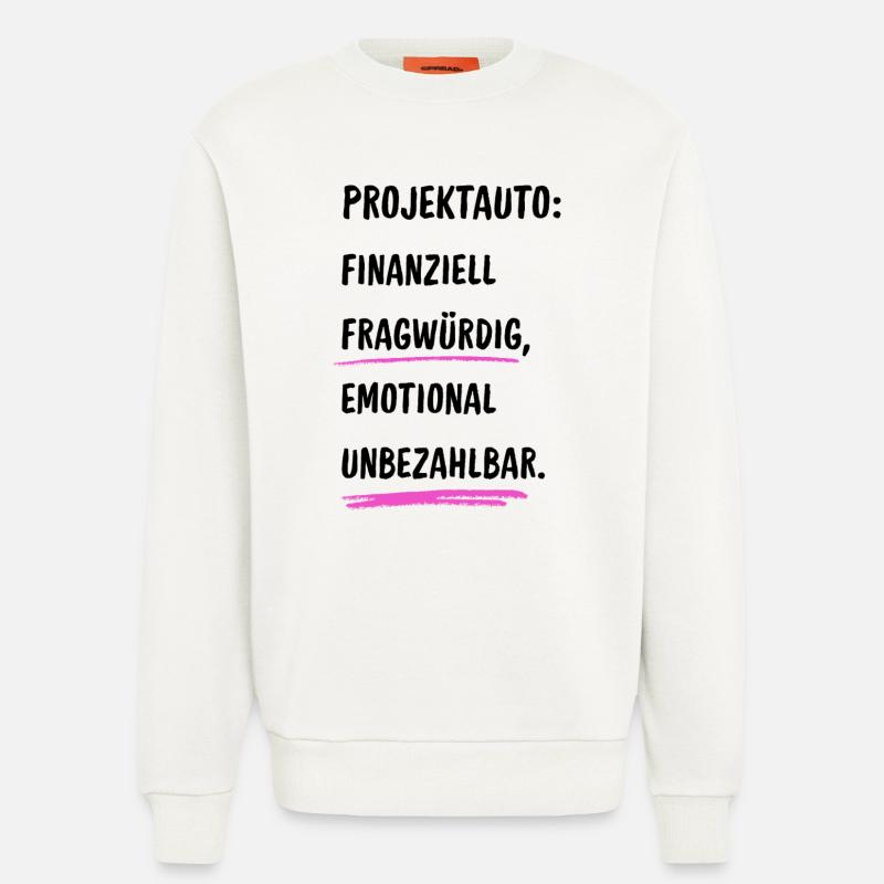 Projektauto - Sweatshirt - made by SPREAD  - OFF WHITE