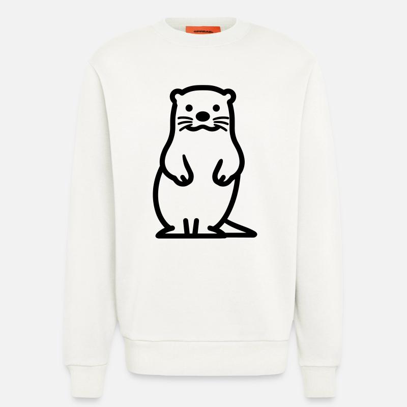 Otter - Sweatshirt - made by SPREAD  - OFF WHITE