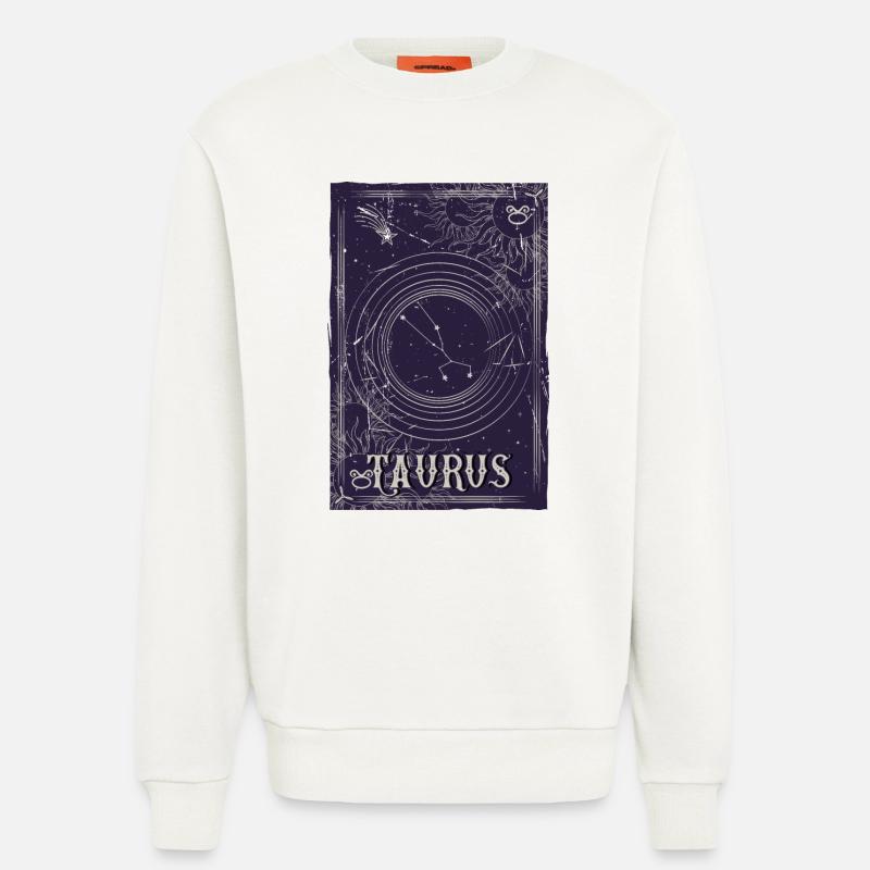 Taurus Sternbild Orbit Design - Sweatshirt - made by SPREAD  - OFF WHITE