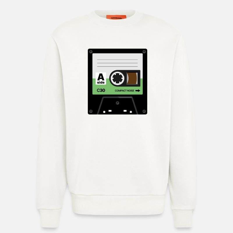 Tiny Cassette - Sweatshirt - made by SPREAD - OFF WHITE