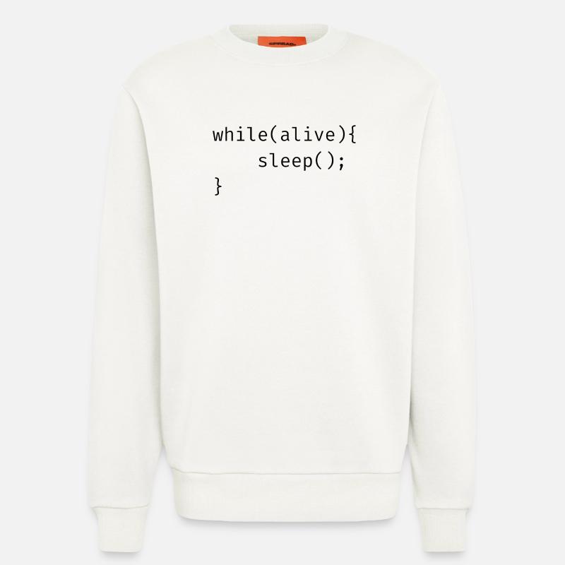 while(alive){ sleep(); Memes - Sweatshirt - made by SPREAD  - OFF WHITE
