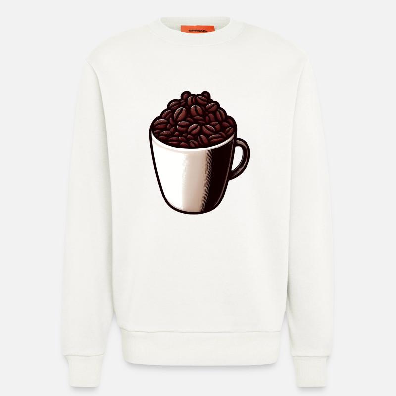 Coffee Tea - Coffee Cup - Tea - Sweatshirt - made by SPREAD - OFF WHITE