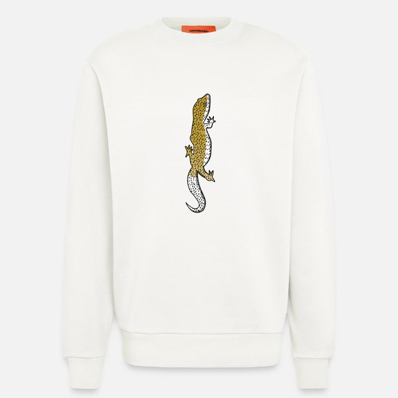 Eidechse - Gecko - Reptil - Geschenk - Echse - Sweatshirt - made by SPREAD - OFF WHITE