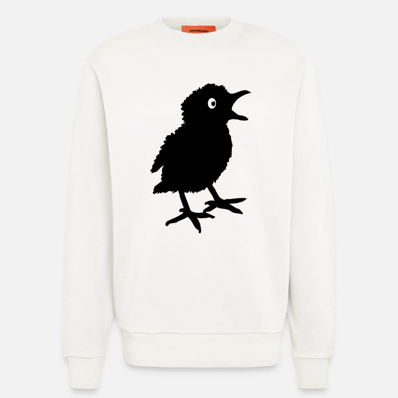 Chick Küken Piepser Vogel Schatten - Sweatshirt - made by SPREAD  - OFF WHITE