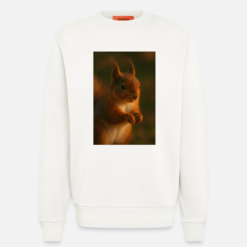 Tiere - Eichhörnchen - Sweatshirt - made by SPREAD  - OFF WHITE